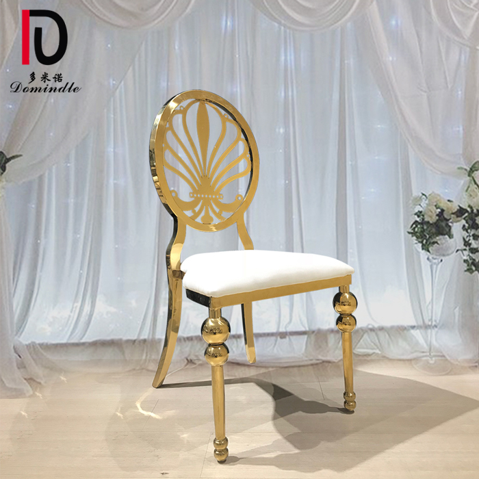 China Gold Stainless Steel Dinig Chair –  New Desgin wholesale cheap hotel banquet Stainless Steel Chair for wedding – Dominate
