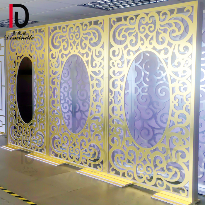 Dominate brand royal gold acrylic wedding furniture decorated backdrop