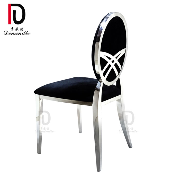 China Stainless Steel Dining Chair –  2020 stackable new wholesale modern stainless steel wedding chair – Dominate