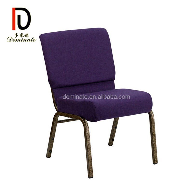 OEM Hotel Stainless Steel Chair –  Interlocking back pocket church folding chair wholesale – Dominate