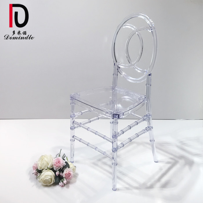 Wholesale Banquet Chair Golden –  new design Transparent crystal wedding party chiavari clear chair – Dominate