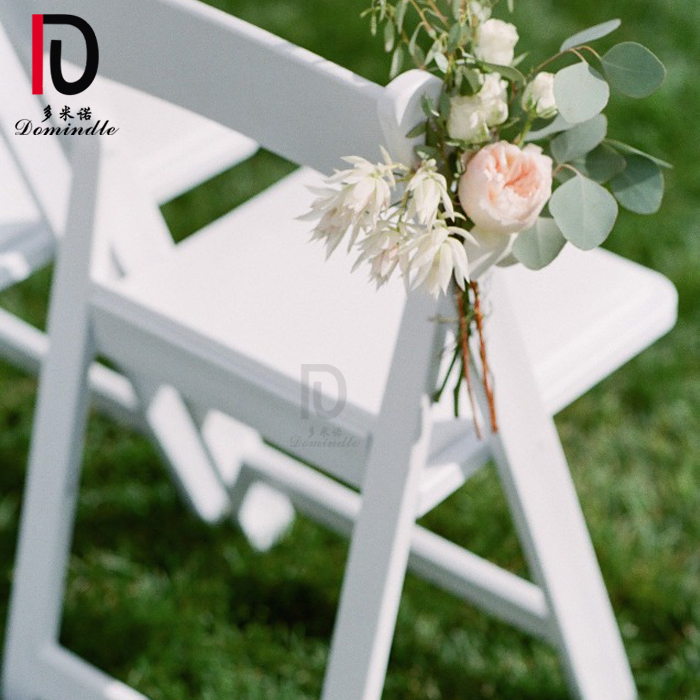 modern style wedding furniture white plastic folding dining chair