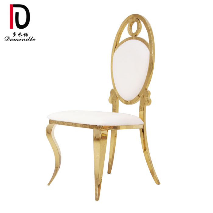 Antique gold stainless steel banquet event chair for wedding