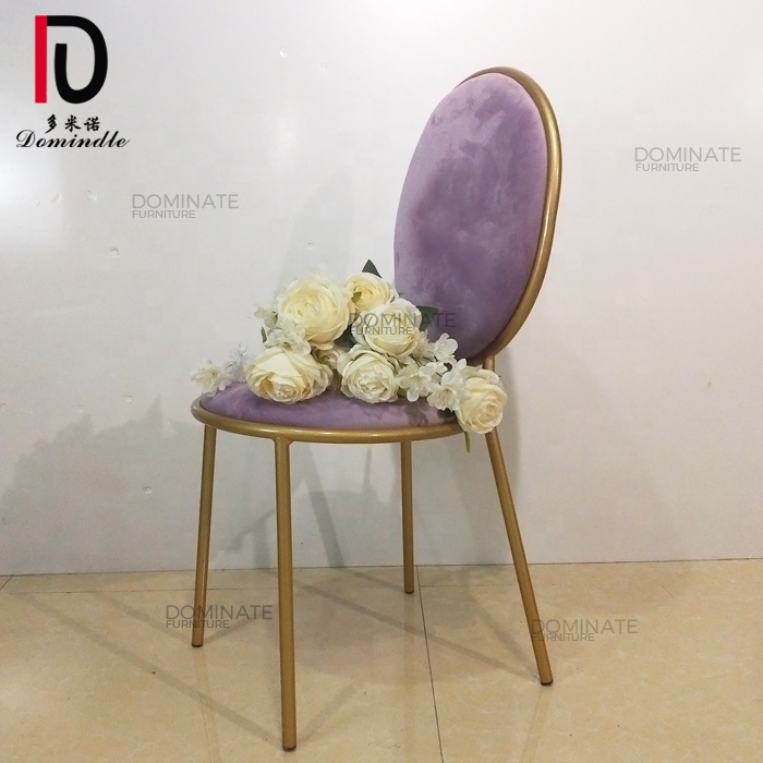 OEM Banquet Chair Golden – 
 Wedding event cheap hot selling modern room dining hotel iron chair – Dominate