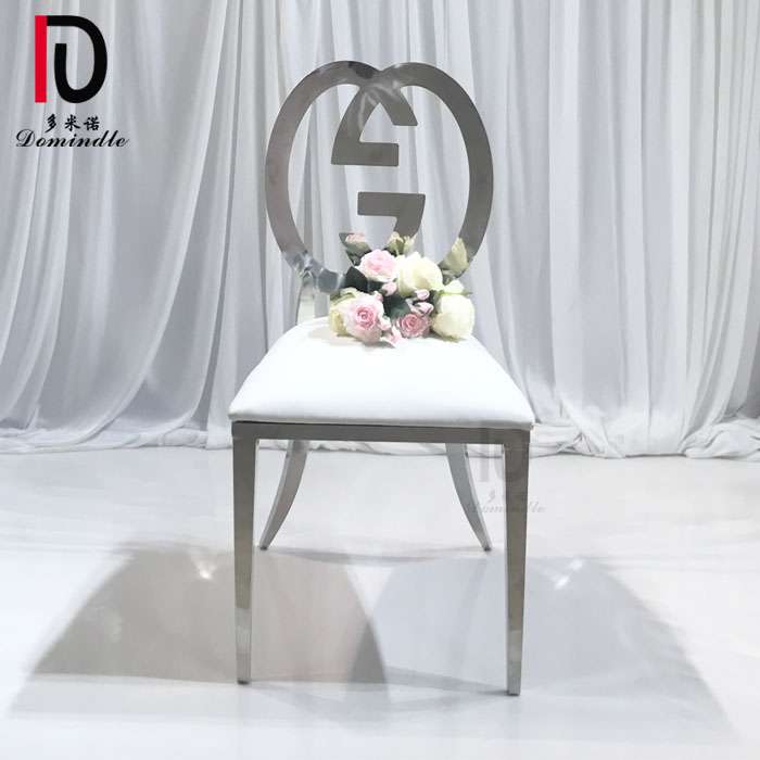 OEM Gold Metal Circle Wedding Chair –  factory wholesale design event chair stainless steel frame for wedding – Dominate