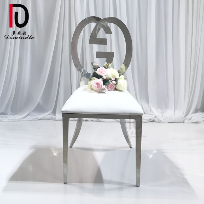 OEM Event Dining Chair –  factory wholesale design event chair stainless steel frame for wedding – Dominate