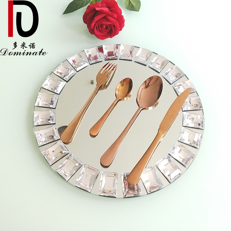 Wholesale Restaurant Hotel Gold Cutlery Plated Silverware Stainless Steel Flatware Set For Wedding