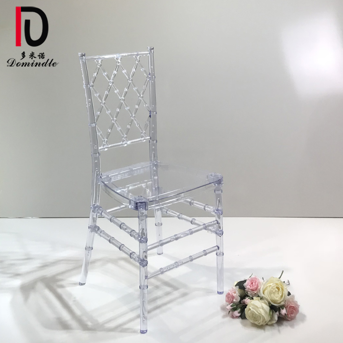 China Stackable Wedding Event Chair –  unique leisure modern design stacking PC clear wedding crystal chair – Dominate