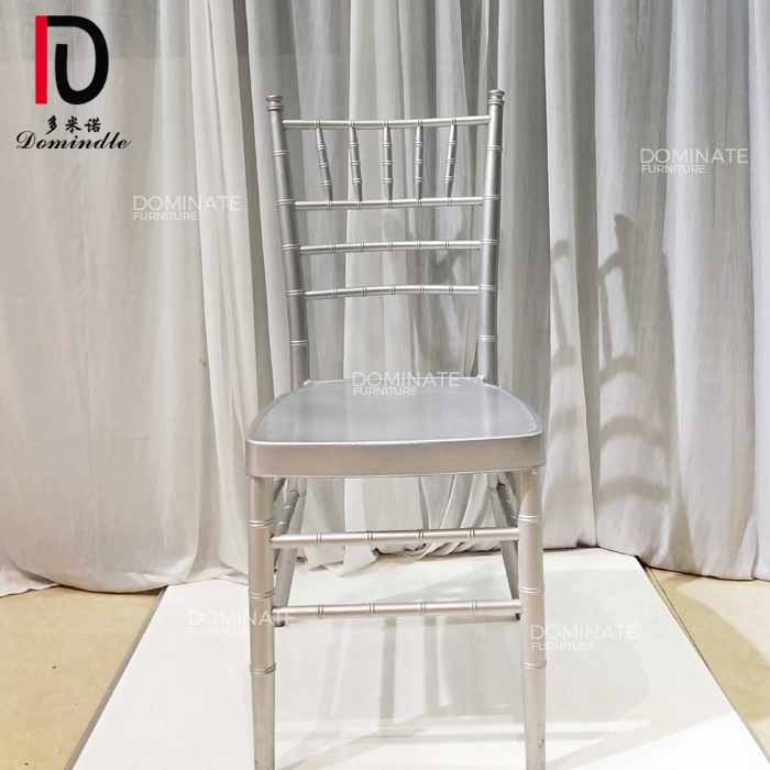 OEM New Design Stainless Steel Chair –  Silver iron or aluminum frame wedding furniture modern event tiffany chair – Dominate