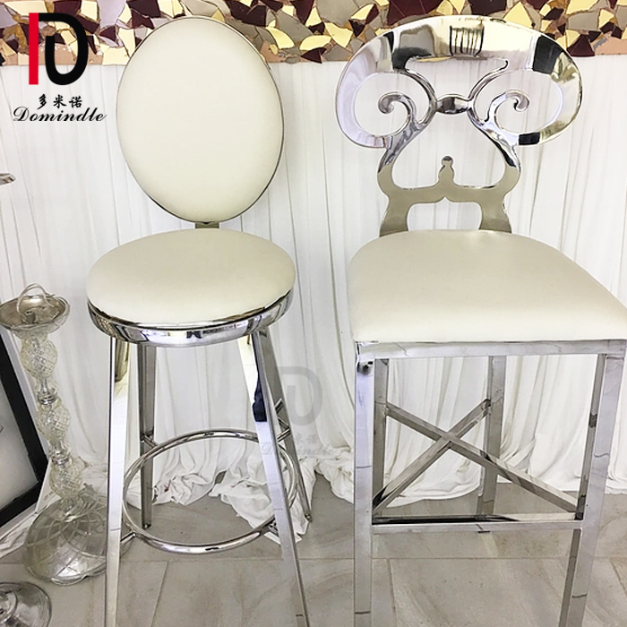 China Luxury Wedding Chair –  bar furniture moden chic stainless steel luxury gold cocktail chair – Dominate