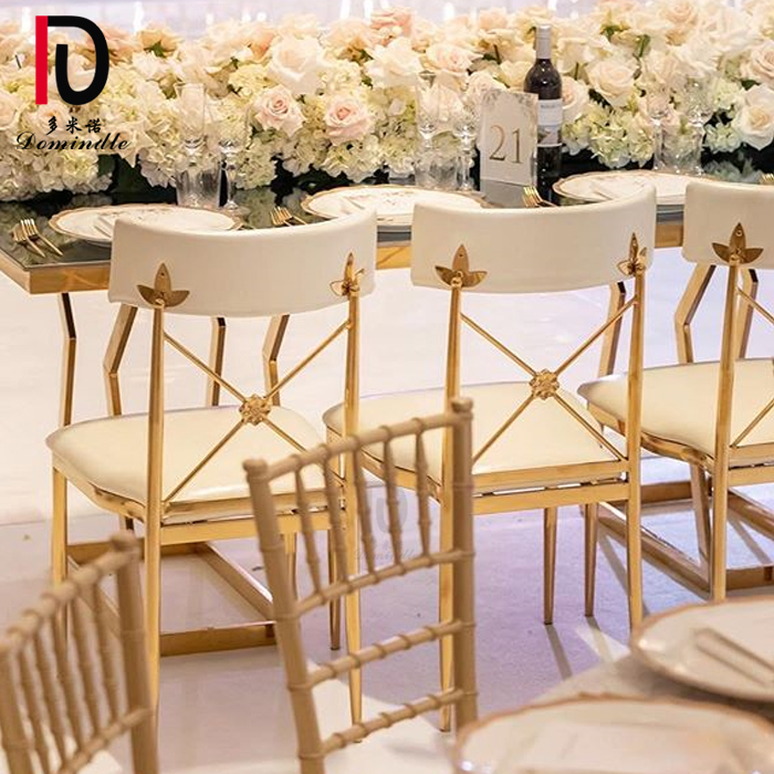 OEM Modern Banquet Chair –  modern inventory wedding chic velvet pads gold stainless steel dining chair – Dominate