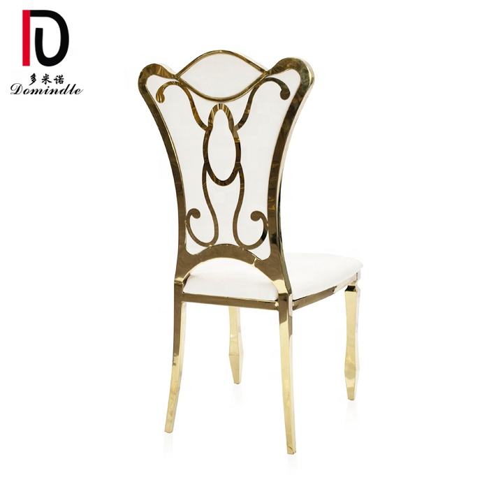new design modern banquet dining stainless steel wedding chair
