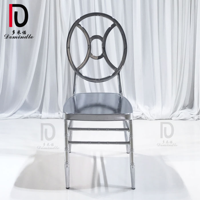 Good quality Sofa From China – Event banquet furniture stainless steel simple silver wedding chair – Dominate