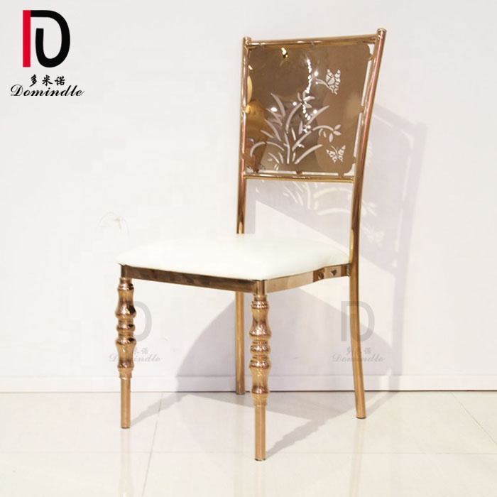 Elegant Event Restaurant Wedding Furniture Gold Material Events Dining Chair