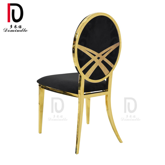 2020 stacking wholesale stainless steel gold wedding chair for banquet