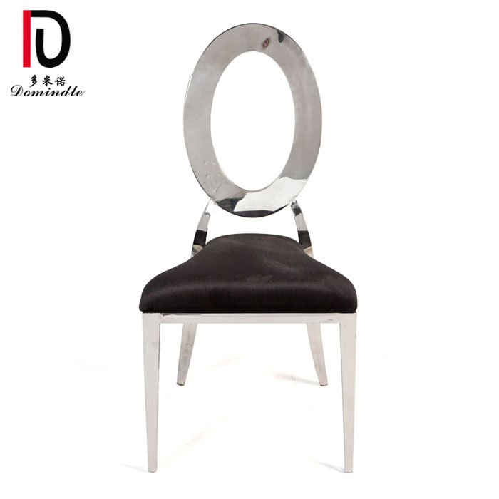 OEM High-End Dining Chair –  WC02 dominate O back gold stainless steel stacking dining chair for wedding – Dominate