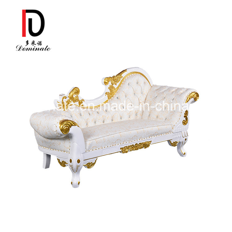 Good quality Sofa From China – Manufacturer White Silver Wedding Decorate Sofa Chair – Dominate