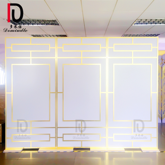 High quality modern wedding and event gold decoration backdrop display panel