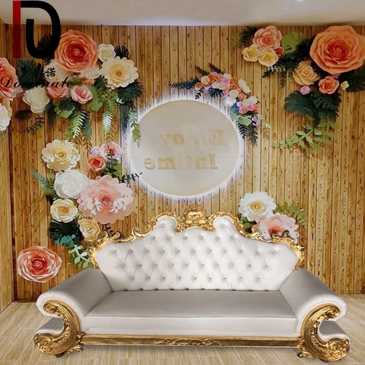 Wholesale Hot Sale Luxury Loveset King And Queen Throne Chairs Wedding Throne Chair For Bride and Groom