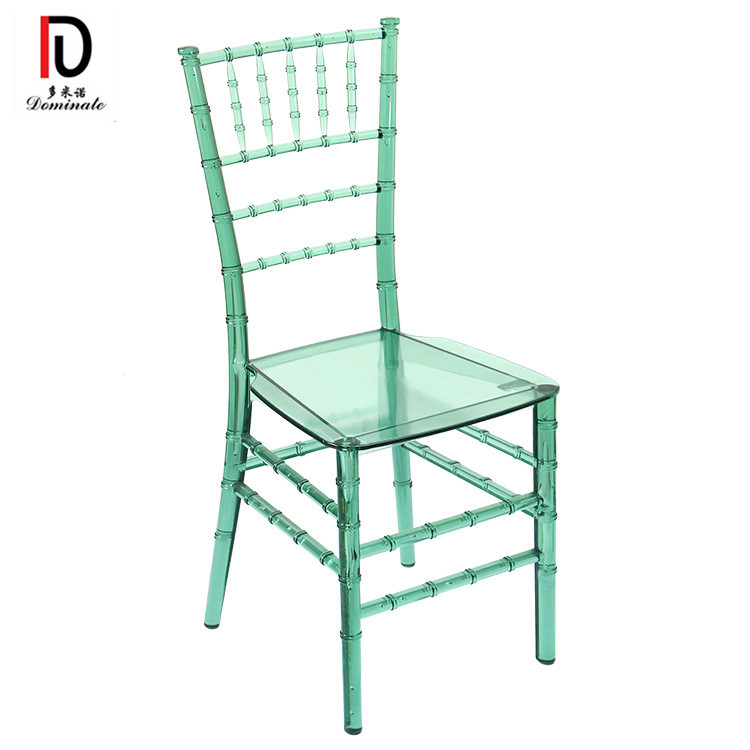 China Stacking Dining Chair –  Wholesale High Quality Stackable PC Polycarbonate Crystal Acrylic Transparent Clear Resin Tiffany Chiavari Chair – Dominate