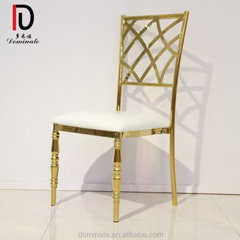 Wholesale Golden Stainless Steel Chair – 
 Modern design GOLD  color stainless steel hanging chair – Dominate