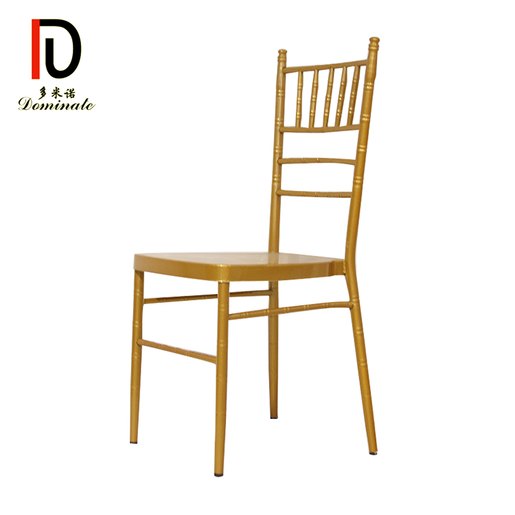China Gold Banquet Chair –  Wholesale Wedding Aluminum Metal Chiavari Chair – Dominate