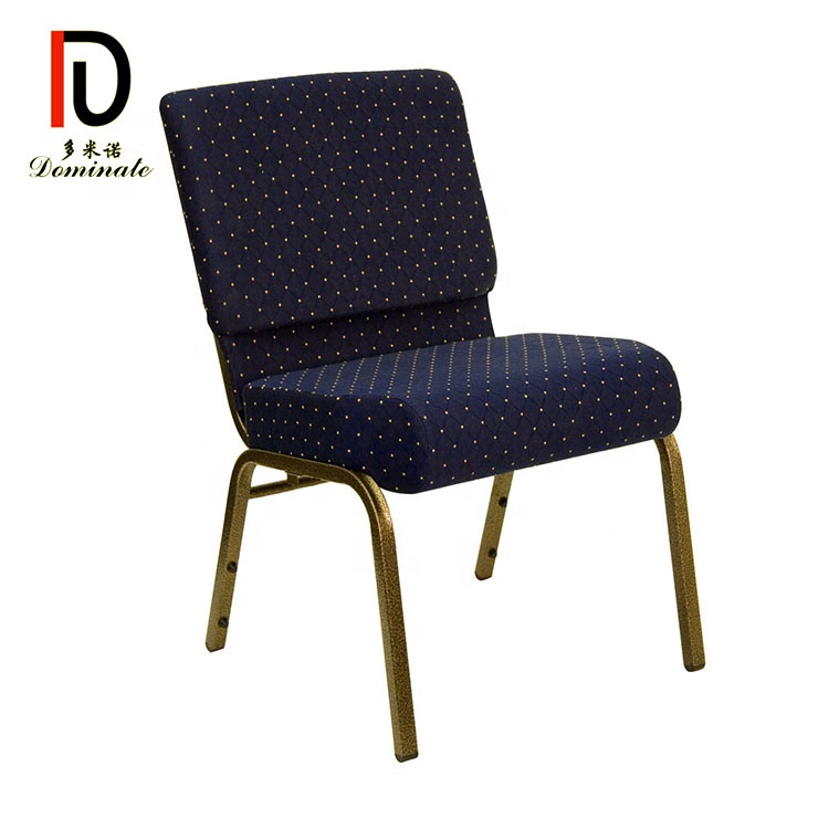 China Banquet Chair Golden – Factory Supply Cheap durable strap hooks connected interlocking back pocket upholstere Church Stacking Chairs for the auditorium – Dominate detail pictures