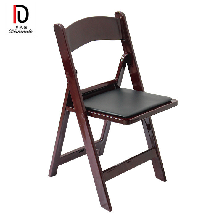 OEM Linen Dining Chair –  Hotel Wedding Hire Use Plastic Resin Folding Garden chair For Event Party – Dominate