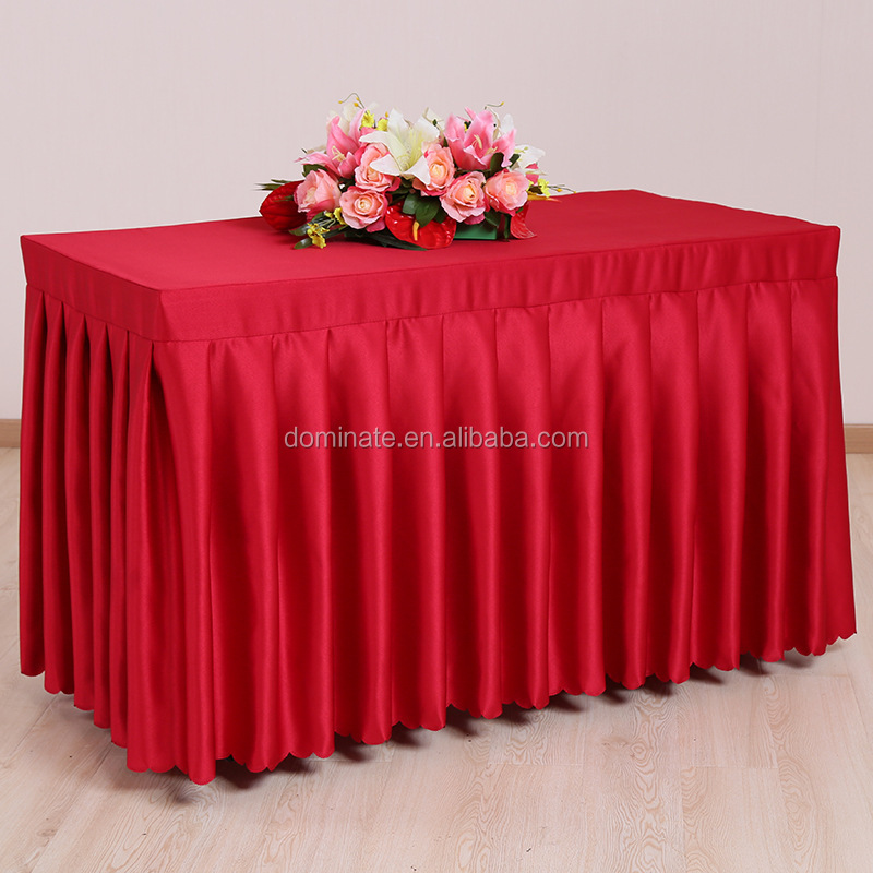 Good quality Wedding Tablecloth From China – Colorful Flannelette Corduroy Flannel Square Table Skirt for wedding – Dominate