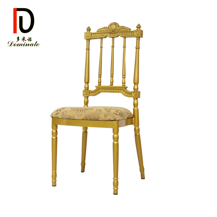 Wholesale Rental Gold Stacking Hotel Chair –  Wholesale Metal Chiavari Chair Cheap Chiavari Chairs For Wedding – Dominate