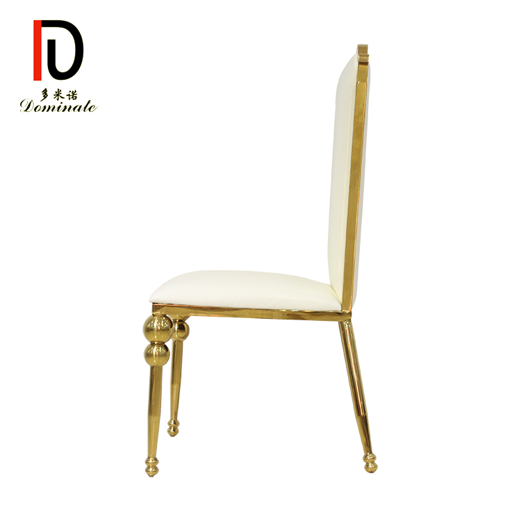 Modern Design Gold Stainless Steel Banquet Chair For Wedding  Party Event  Rental