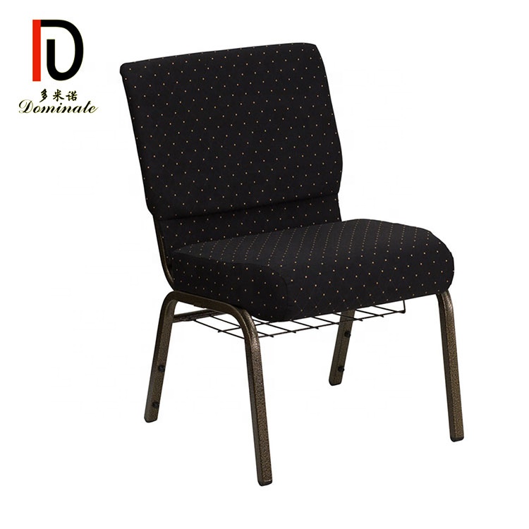 China Banquet Chair Golden – Factory Supply Cheap durable strap hooks connected interlocking back pocket upholstere Church Stacking Chairs for the auditorium – Dominate detail pictures