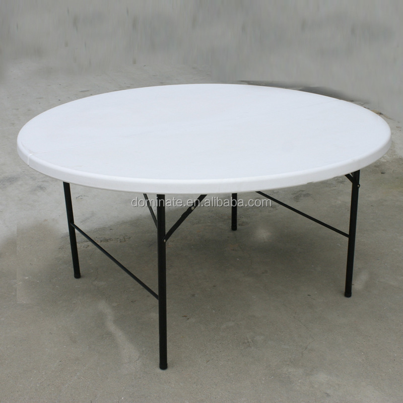 Wholesale Glass Stainless Steel Table –  72" Round Banquet Folding Rectangular HDPE Plastic Table – Dominate