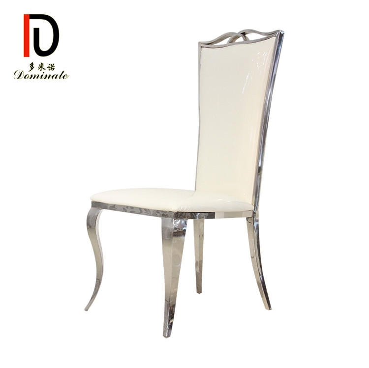 Luxury Modern White Hotel Chair Stainless Steel Hotel Furniture Chair