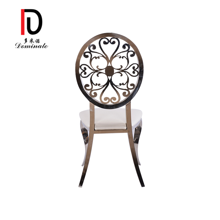 OEM Golden Hotel Chair –  Good Design Modern Banquet Furniture Beautiful Silver Stainless Steel Chair For Wedding And Event – Dominate