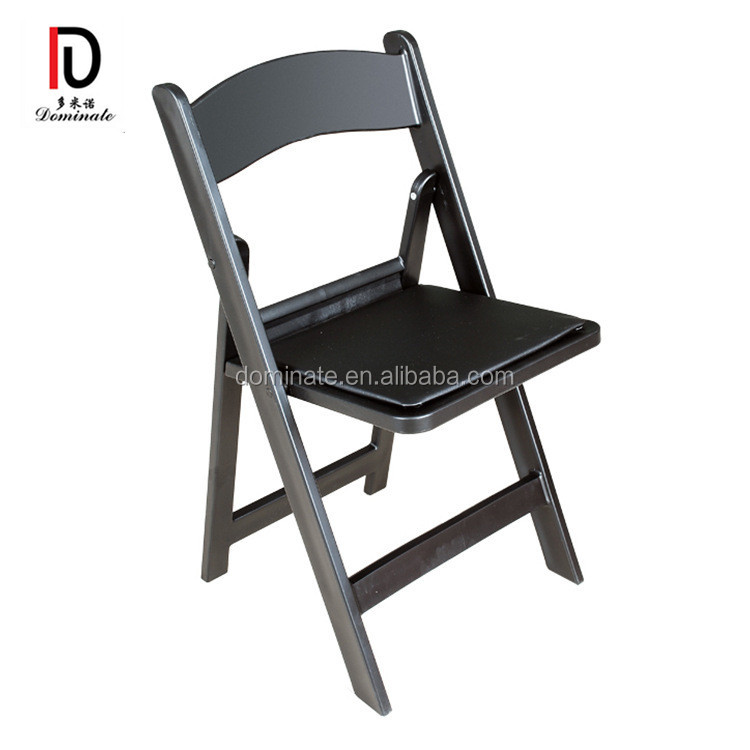 Wholesale Luxury Banquet Chair –  wedding white resin folding chair with vinyl pad – Dominate