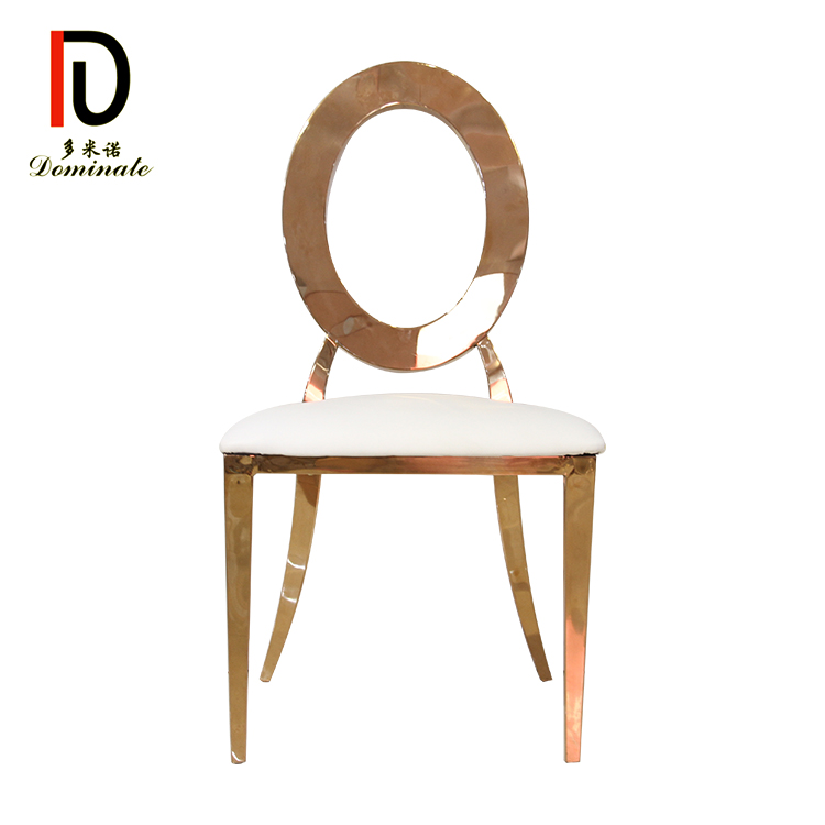 WC02 DOMINATE Modern Hotel Stackable gold Wedding Dining Chair for event Featured Image