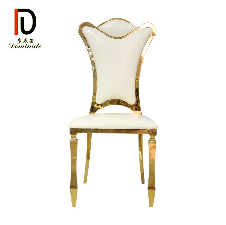 Wholesale Gold Metal Circle Wedding Chair –  Modern Wholesale Luxury Metal Stainless Steel Dining Chair – Dominate