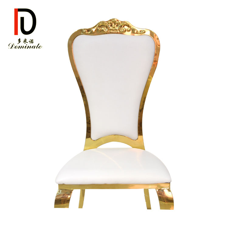 OEM Stainless Steel Event Chair – Latest Design Golden Legs Stainless Steel Banquet Dining Chair – Dominate detail pictures
