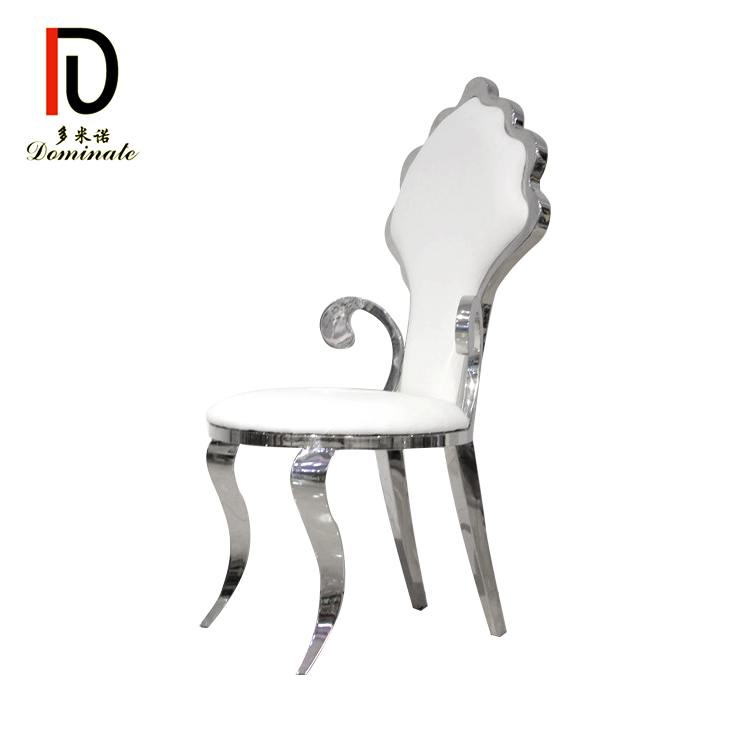 Silver Dining Stainless Steel Wedding banquet Chair