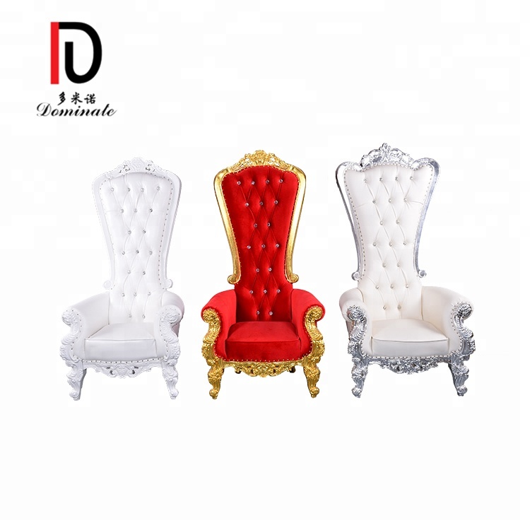 European Style White Throne Chair For Wedding