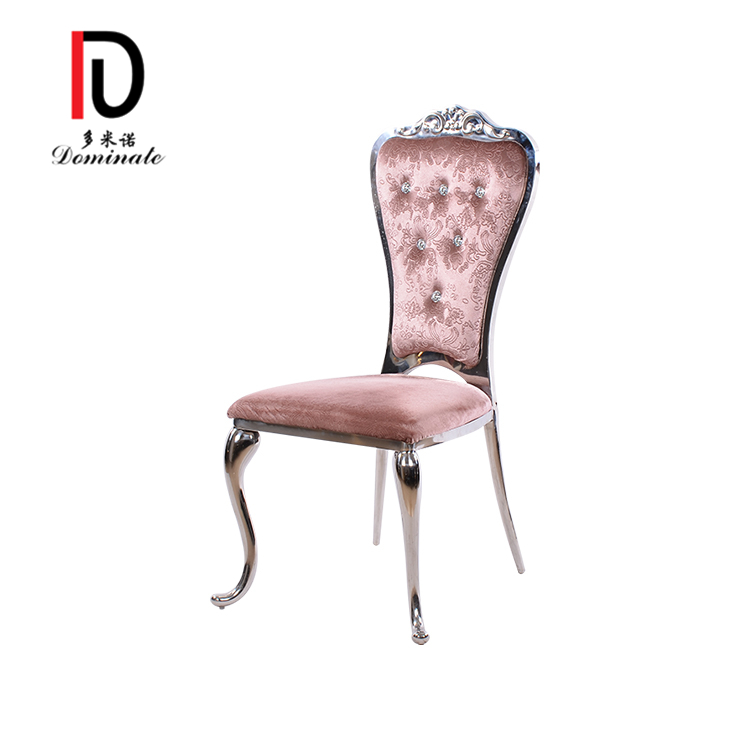 modern Stainless Steel wedding Luxury Crown dining Chair