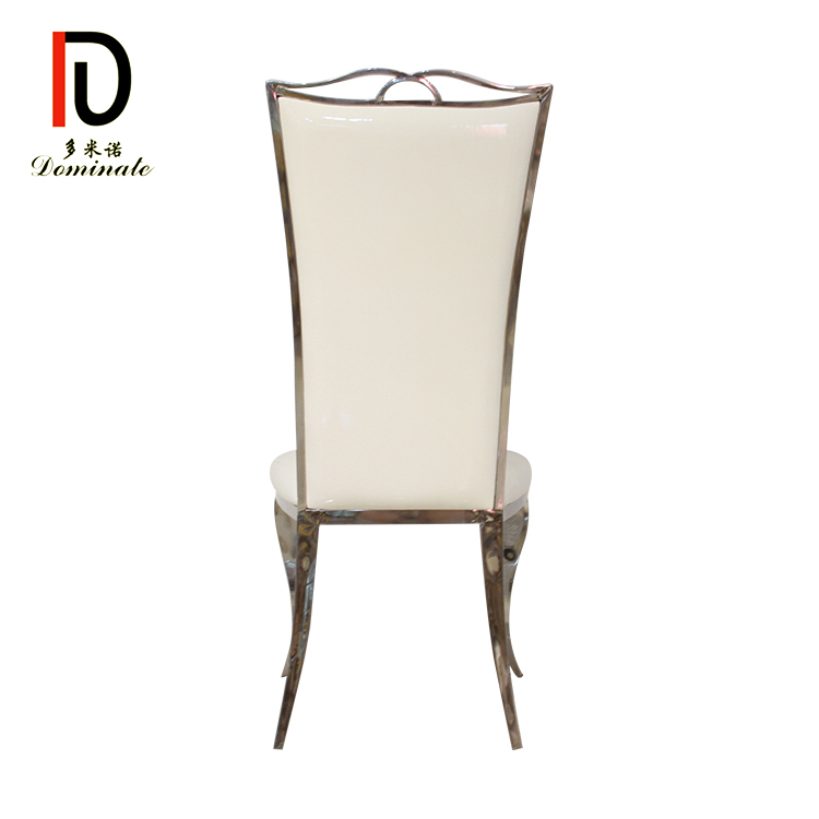 High Quality Silver Elegant Modern Wedding Leather Chairs