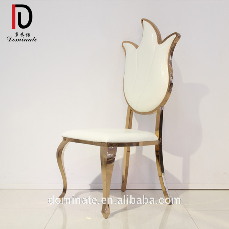 Modern good new design copper back gold banquet dining wedding stainless steel leg chair furniture for restaurant