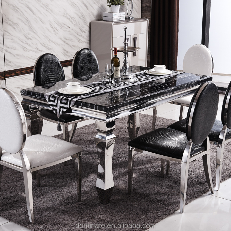 OEM Mdf Wedding Table –  marble top centre table coffee tea square dining stainless steel side table – Dominate