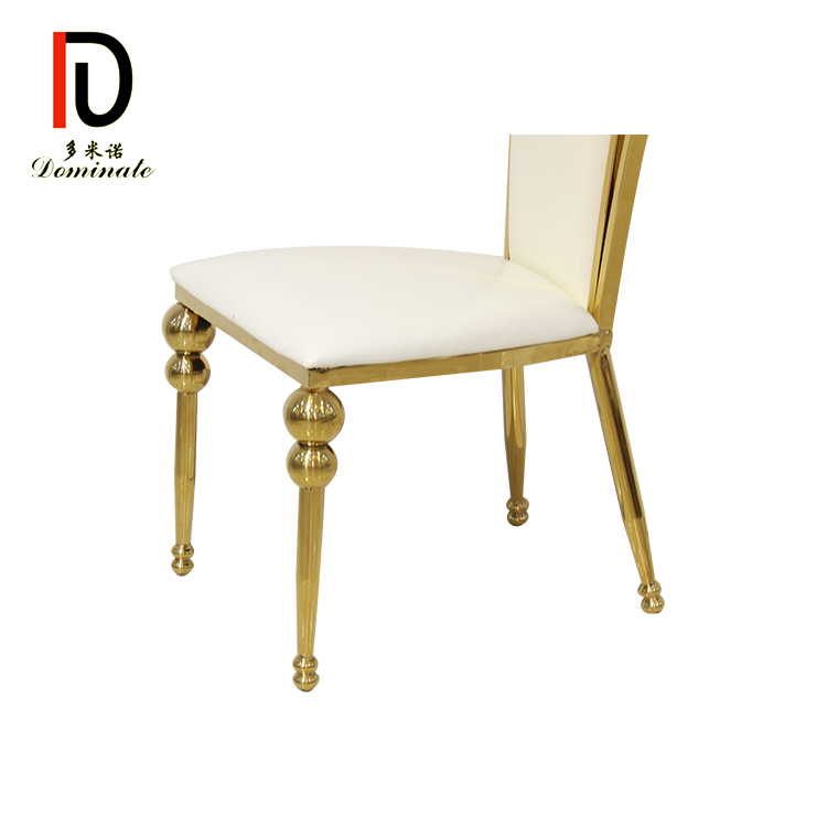 Modern Design Gold Stainless Steel Banquet Chair For Wedding  Party Event  Rental