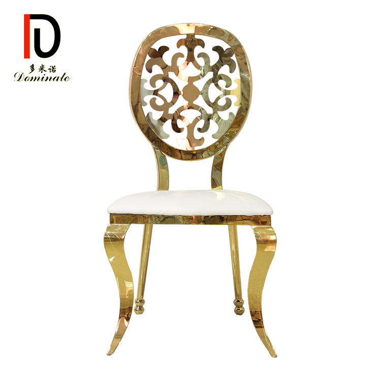 Wholesale Velvet Gold Banquet Chair –  Top Quality metal material Stainless Steel hotel Chair – Dominate
