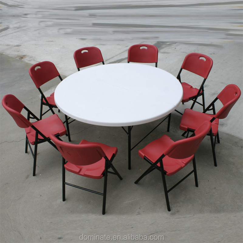 South Africa HDPE blow molding Folding plastic table chairs For Party Rental