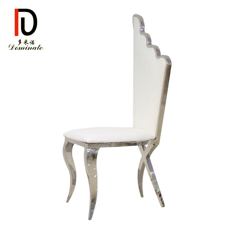 LUXURY gold stainless steel frame wedding chair for dining