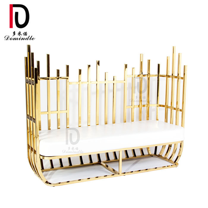 Good quality Sofa From China – NEW design Stainless Steel  Luxury Wedding bride and groom chair – Dominate